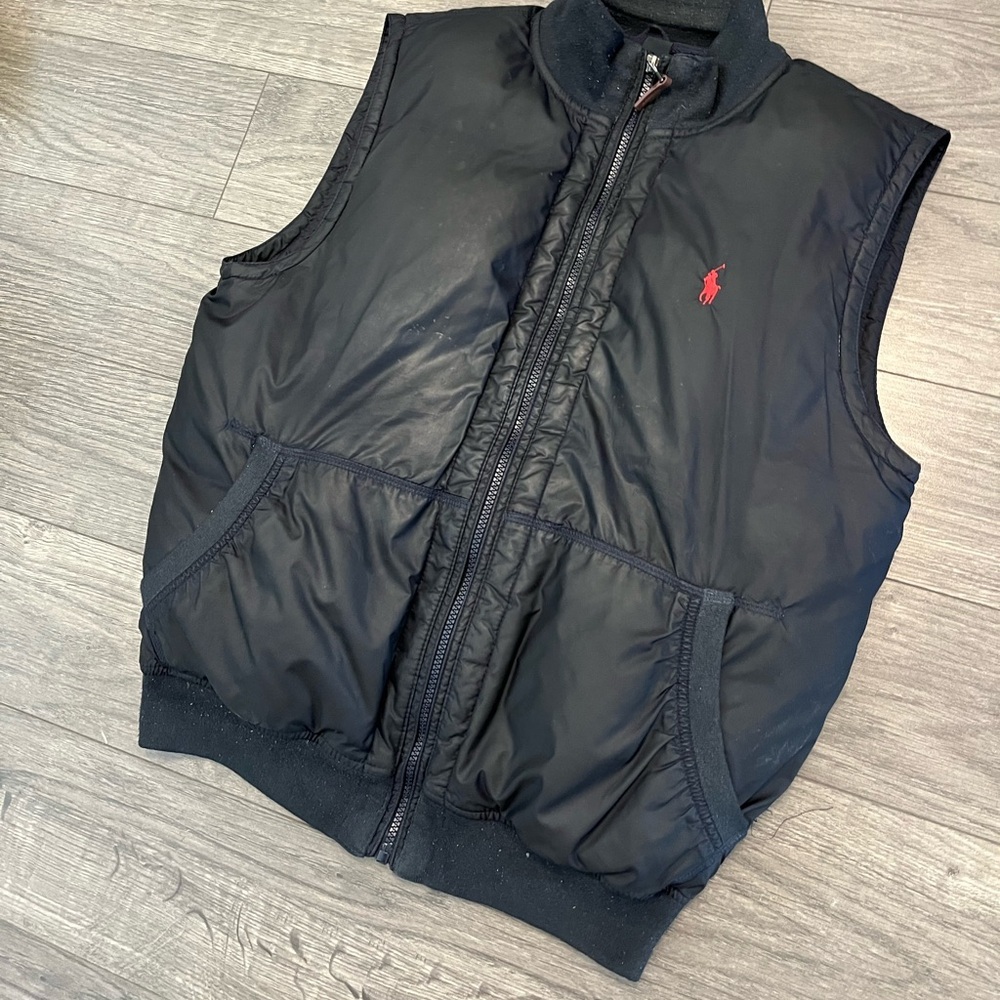 Vintage polo puffer vest